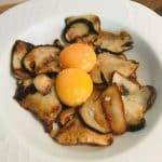 Boletus plancha y yema de huevo